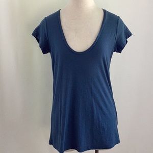 James Perse Soft Cotton Scoop Neck Tee